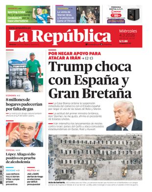 Edición Impresa - La Republica | Lima - Miercoles 04 de Marzo del 2026