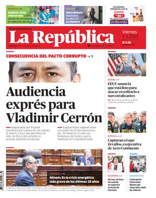 Edición Impresa - La Republica | Lima - Viernes 06 de Marzo del 2026