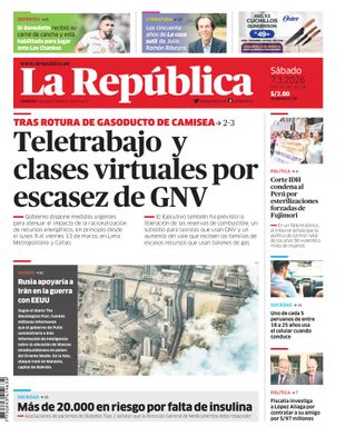 Edición Impresa - La Republica | Lima - Sabado 07 de Marzo del 2026