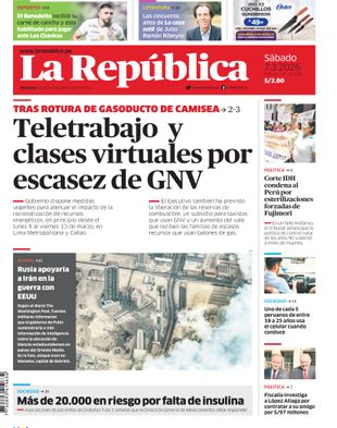 Edición Impresa - La Republica | Sur - Sabado 07 de Marzo del 2026