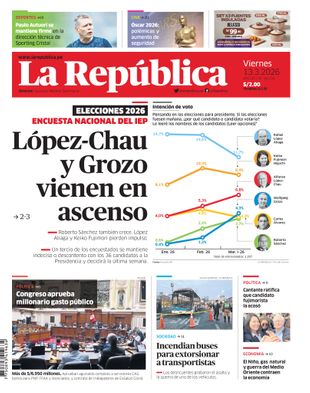 Edición Impresa - La Republica | Lima - Viernes 13 de Marzo del 2026