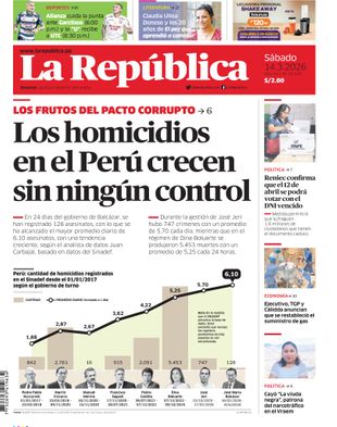 Edición Impresa - La Republica | Norte - Sabado 14 de Marzo del 2026