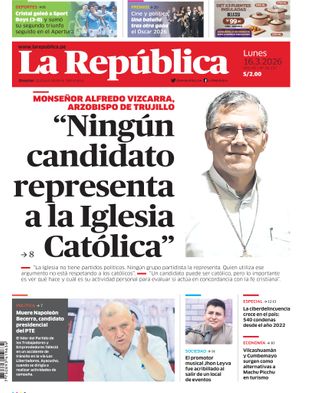 Edición Impresa - La Republica | Sur - Lunes 16 de Marzo del 2026