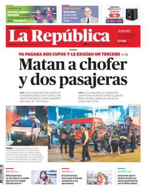 Edición Impresa - La Republica | Lima - Jueves 19 de Marzo del 2026