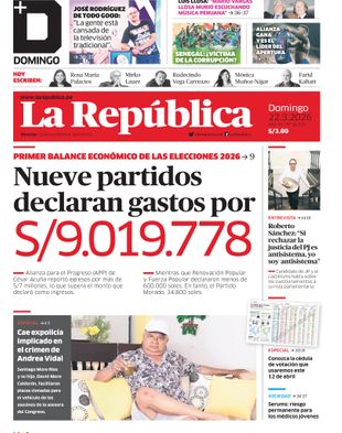 Edición Impresa - La Republica | Sur - Domingo 22 de Marzo del 2026