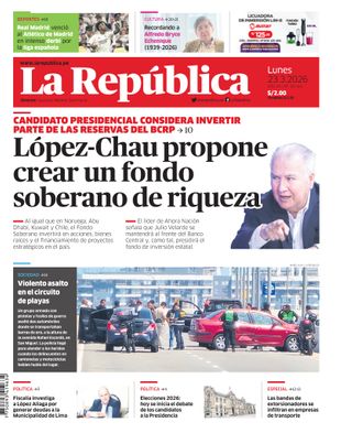 Edición Impresa - La Republica | Lima - Lunes 23 de Marzo del 2026