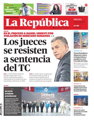 Edición Impresa - La Republica | Lima - Martes 24 de Marzo del 2026