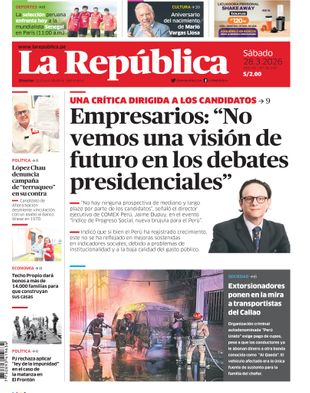 Edición Impresa - La Republica | Sur - Sabado 28 de Marzo del 2026