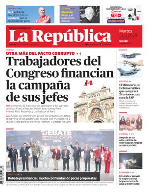 Edición Impresa - La Republica | Lima - Martes 31 de Marzo del 2026