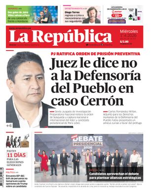 Edición Impresa - La Republica | Lima - Miercoles 01 de Abril del 2026