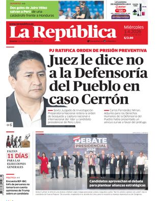 Edición Impresa - La Republica | Norte - Miercoles 01 de Abril del 2026