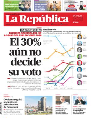 Edición Impresa - La Republica | Sur - Viernes 03 de Abril del 2026