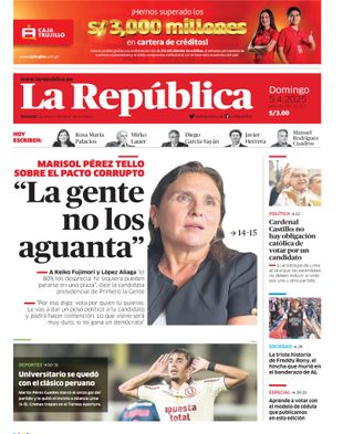 Edición Impresa - La Republica | Norte - Domingo 05 de Abril del 2026