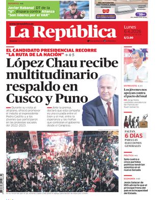 Edición Impresa - La Republica | Norte - Lunes 06 de Abril del 2026
