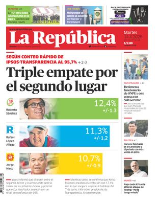 Edición Impresa - La Republica | Lima - Martes 14 de Abril del 2026