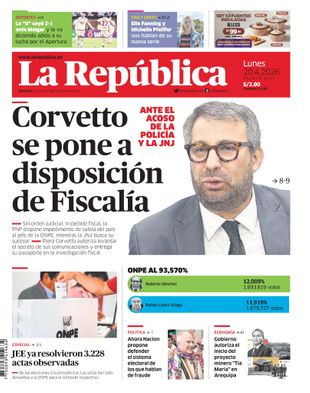 Edición Impresa - La Republica | Lima - Lunes 20 de Abril del 2026