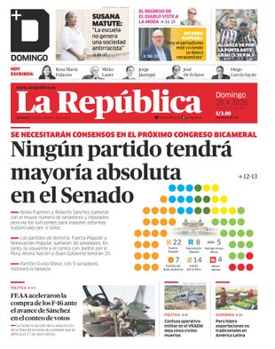 Edición Impresa - La Republica | Lima - Domingo 26 de Abril del 2026