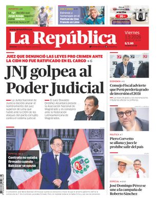 Edición Impresa - La Republica | Lima - Viernes 01 de Mayo del 2026