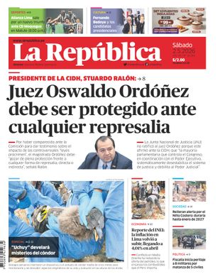 Edición Impresa - La Republica | Lima - Sabado 02 de Mayo del 2026