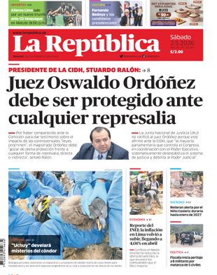 Edición Impresa - La Republica | Sur - Sabado 02 de Mayo del 2026