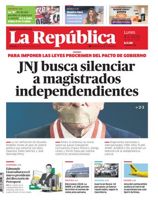Edición Impresa - La Republica | Lima - Lunes 04 de Mayo del 2026