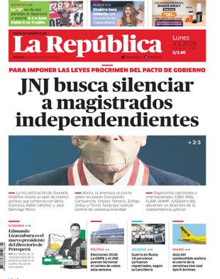 Edición Impresa - La Republica | Norte - Lunes 04 de Mayo del 2026