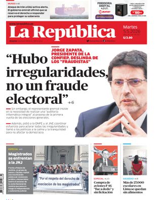 Edición Impresa - La Republica | Norte - Martes 05 de Mayo del 2026