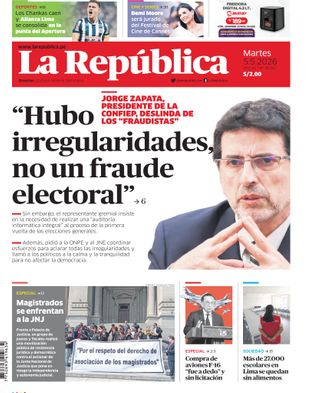 Edición Impresa - La Republica | Sur - Martes 05 de Mayo del 2026