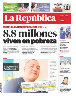 Edición Impresa - La Republica | Lima - Miercoles 06 de Mayo del 2026