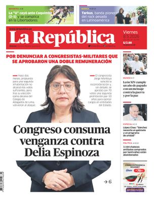 Edición Impresa - La Republica | Lima - Viernes 08 de Mayo del 2026