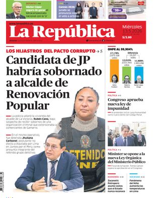 Edición Impresa - La Republica | Sur - Miercoles 13 de Mayo del 2026