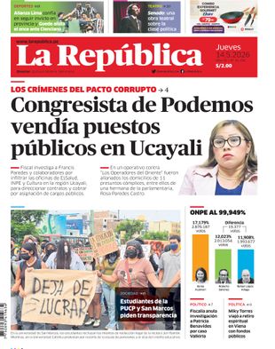 Edición Impresa - La Republica | Norte - Jueves 14 de Mayo del 2026