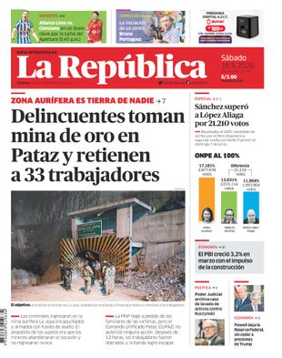 Edición Impresa - La Republica | Lima - Sabado 16 de Mayo del 2026