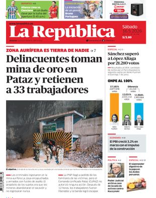 Edición Impresa - La Republica | Norte - Sabado 16 de Mayo del 2026