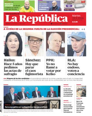 Edición Impresa - La Republica | Sur - Martes 19 de Mayo del 2026