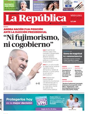 Edición Impresa - La Republica | Norte - Miercoles 20 de Mayo del 2026
