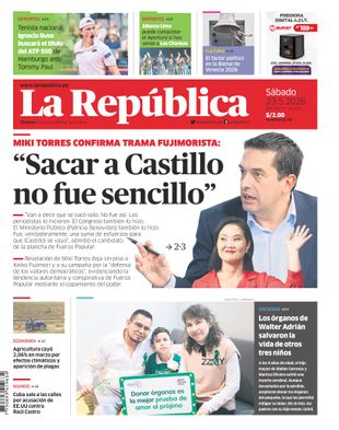 Edición Impresa - La Republica | Lima - Sabado 23 de Mayo del 2026