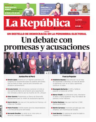Edición Impresa - La Republica | Lima - Lunes 25 de Mayo del 2026
