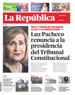 Edición Impresa - La Republica | Lima - Jueves 28 de Mayo del 2026