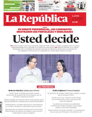 Edición Impresa - La Republica | Norte - Lunes 01 de Junio del 2026