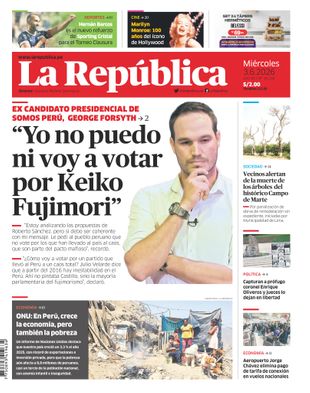 Edición Impresa - La Republica | Lima - Miercoles 03 de Junio del 2026