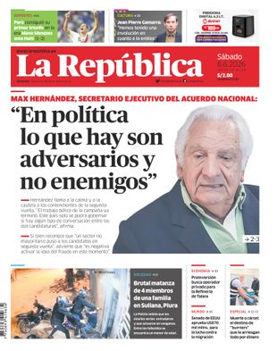 Edición Impresa - La Republica | Lima - Sabado 06 de Junio del 2026