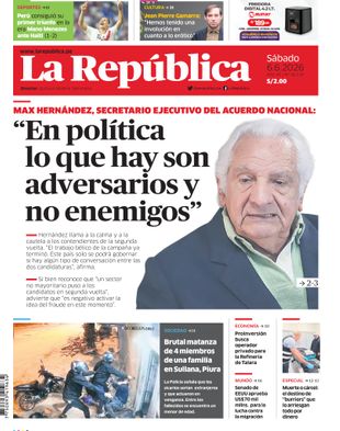 Edición Impresa - La Republica | Sur - Sabado 06 de Junio del 2026