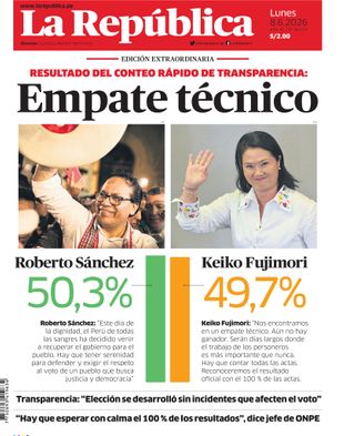 Edición Impresa - La Republica | Sur - Lunes 08 de Junio del 2026