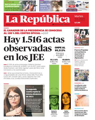 Edición Impresa - La Republica | Norte - Martes 09 de Junio del 2026