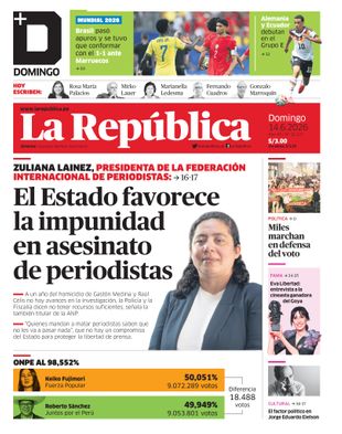 Edición Impresa - La Republica | Lima - Domingo 14 de Junio del 2026