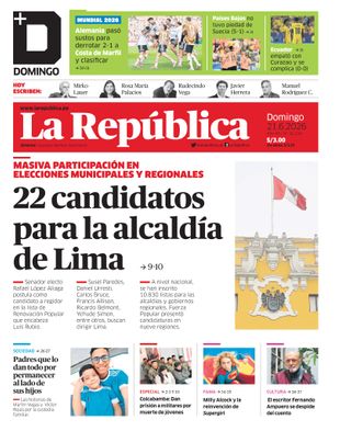 Edición Impresa - La Republica | Lima - Domingo 21 de Junio del 2026