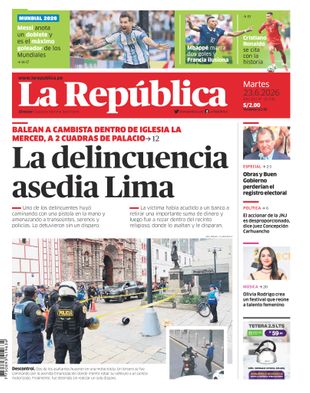 Edición Impresa - La Republica | Lima - Martes 23 de Junio del 2026