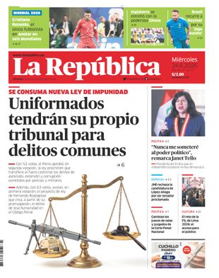 Edición Impresa - La Republica | Lima - Miercoles 24 de Junio del 2026