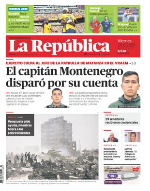 Edición Impresa - La Republica | Lima - Viernes 26 de Junio del 2026